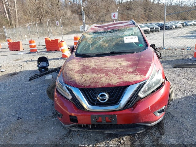 2018 Nissan Murano Sv მანქანა იყიდება აუქციონზე, vin: 5N1AZ2MH0JN105028, აუქციონის ნომერი: 43931023