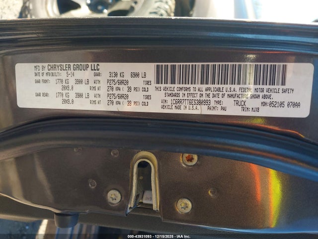1C6RR7TT6ES380993 RAM 1500 Big Horn