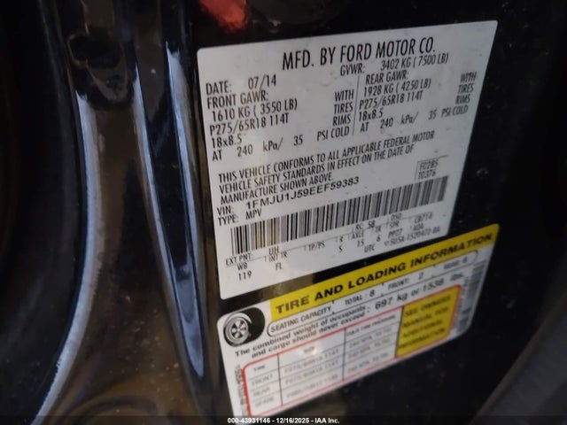 1FMJU1J59EEF59383 Ford Expedition Xlt