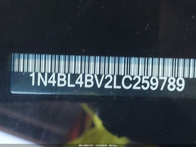 2020 NISSAN ALTIMA 1N4BL4BV2LC259789 Photo 8