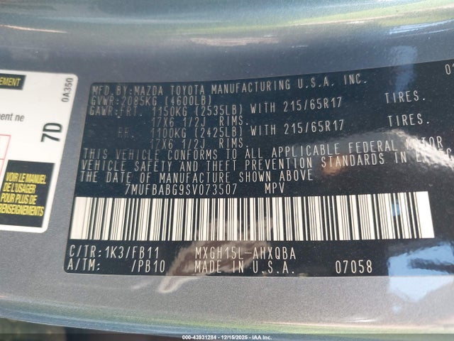 2025 TOYOTA COROLLA CROSS HYBRID 7MUFBABG9SV073507 Photo 8