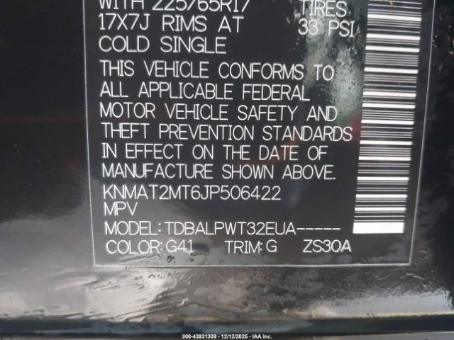 2018 NISSAN ROGUE KNMAT2MT6JP506422 Photo 8