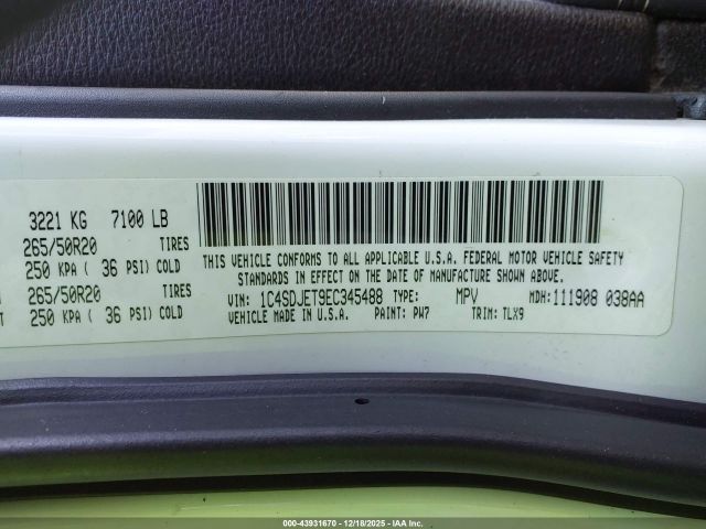 2014 DODGE DURANGO 1C4SDJET9EC345488 Photo 8