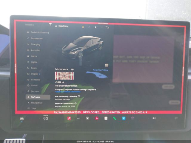 2021 TESLA MODEL S 5YJSA1E62MF447025 Photo 6