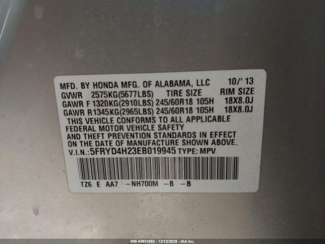 2014 ACURA MDX 5FRYD4H23EB019945 Photo 8