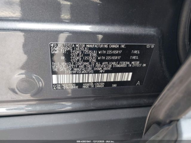 2020 TOYOTA RAV4 2T3H1RFV2LW067545 Photo 8