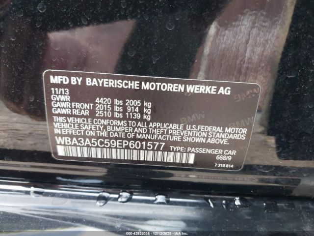 2014 BMW 328I WBA3A5C59EP601577 Photo 8