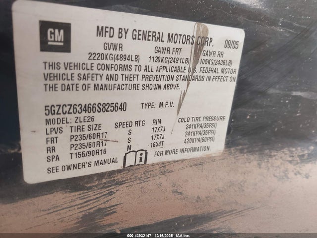 2006 SATURN VUE 5GZCZ63466S825640 Photo 8