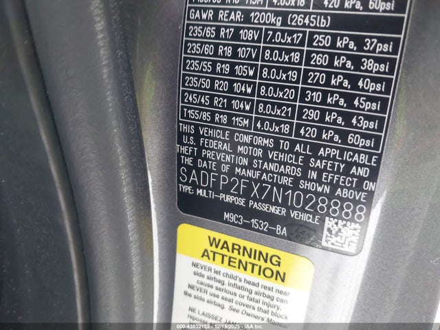 2022 JAGUAR E-PACE SADFP2FX7N1028888 Photo 8