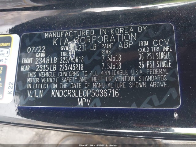 2023 KIA NIRO KNDCR3LE0P5036716 Photo 8