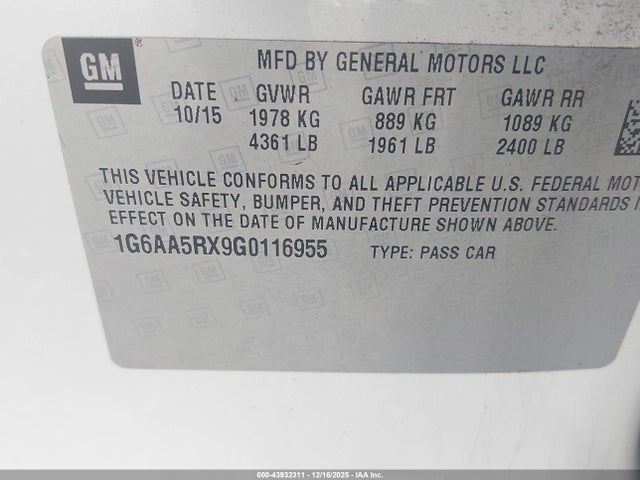 2016 CADILLAC ATS 1G6AA5RX9G0116955 Photo 8