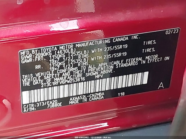 2023 TOYOTA RAV4 2T3C1RFV6PW253816 Photo 8