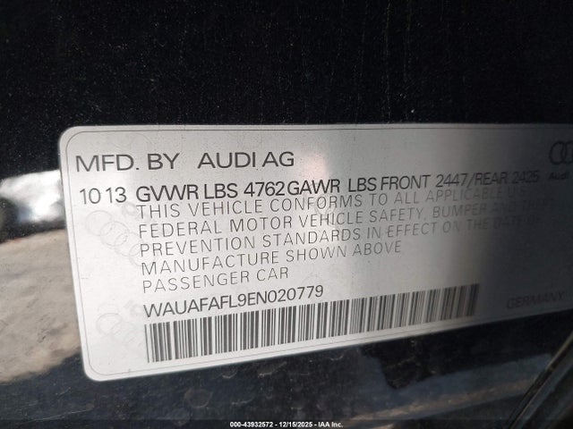 2014 AUDI A4 WAUAFAFL9EN020779 Photo 8