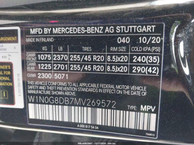 2021 MERCEDES-BENZ GLC 300 W1N0G8DB7MV269572 Photo 8