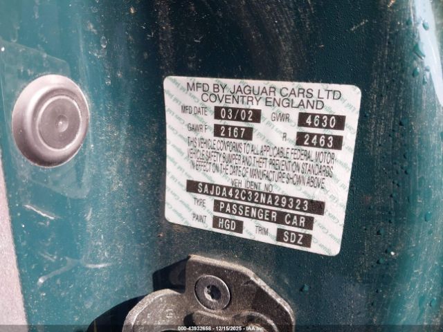 2002 JAGUAR XK8 SAJDA42C32NA29323 Photo 8
