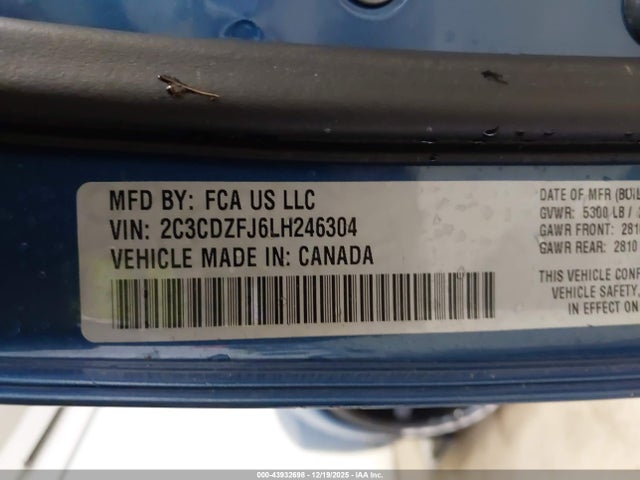 2020 DODGE CHALLENGER 2C3CDZFJ6LH246304 Photo 8