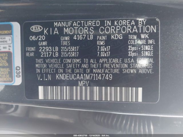 2021 KIA SELTOS KNDEUCAA1M7114749 Photo 8