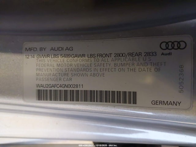 2016 AUDI A7 WAU2GAFC4GN002811 Photo 8