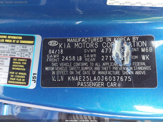 2018 KIA STINGER KNAE25LA0J6037675 Photo 8