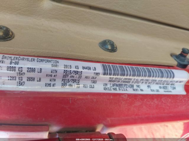 2001 JEEP WRANGLER 1J4FA49S51P314300 Photo 8