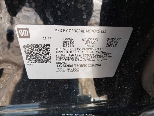 2024 CADILLAC CT4 1G6DB5RK8R0119864 Photo 8