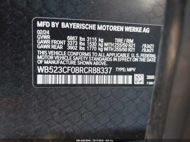 WB523CF08RCR88337 BMW Ix Xdrive50