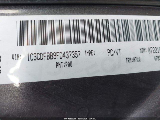 Продаж на аукціоні авто 2015 Dodge Dart Sxt, vin: 1C3CDFBB9FD437357, номер лоту: 43933205