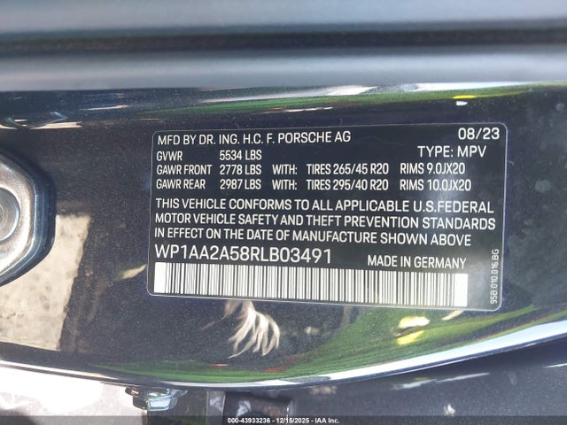 2024 PORSCHE MACAN WP1AA2A58RLB03491 Photo 8