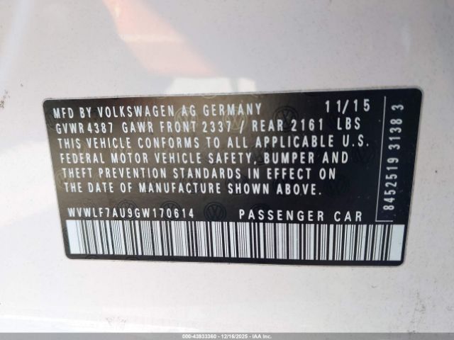 2016 VOLKSWAGEN GOLF R WVWLF7AU9GW170614 Photo 8