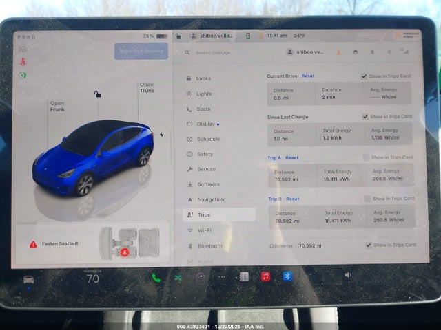 Продаж на аукціоні авто 2023 Tesla Model Y Awd/long Range Dual Motor All-wheel Drive, vin: 7SAYGDEE3PA197879, номер лоту: 43933401