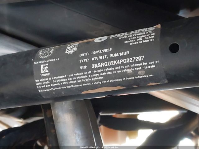 2023 POLARIS RZR 3NSRGU2K4PG327207 Photo 9