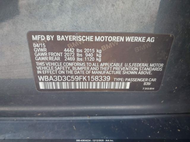 2015 BMW 328D WBA3D3C59FK158339 Photo 8