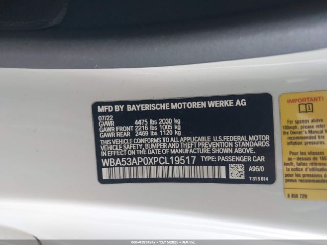 2023 BMW 430I WBA53AP0XPCL19517 Photo 8