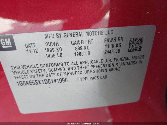 2013 CADILLAC ATS 1G6AE5SX1D0141990 Photo 8