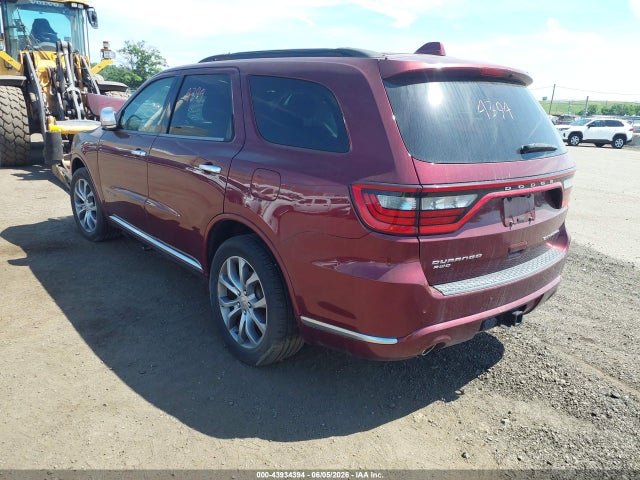 43934394 :رقم المزاد ، 1C4RDJEG3HC691641 vin ، 2017 Dodge Durango Citadel Anodized Platinum Awd مزاد بيع