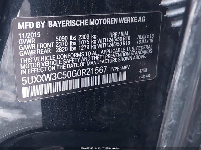 2016 BMW X4 5UXXW3C50G0R21567 Photo 8