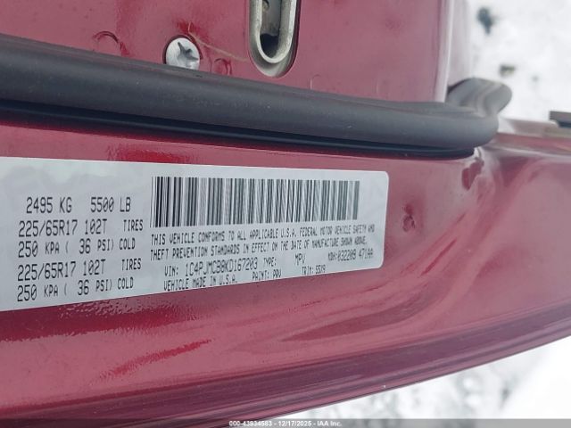 2019 JEEP CHEROKEE 1C4PJMCB8KD167203 Photo 8