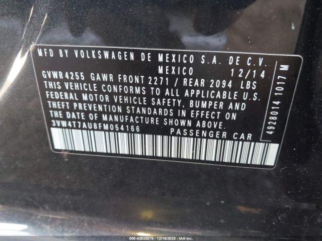 2015 VOLKSWAGEN GOLF GTI 3VW4T7AU8FM054166 Photo 8
