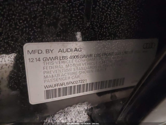2015 AUDI A4 WAUFFAFL5FN027221 Photo 8