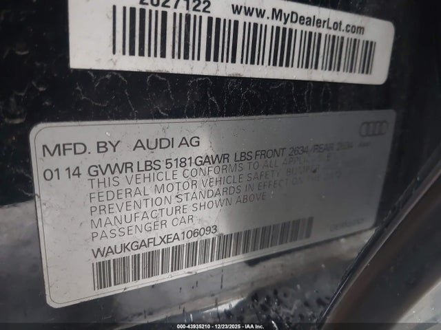 2014 AUDI S4 WAUKGAFLXEA106093 Photo 8