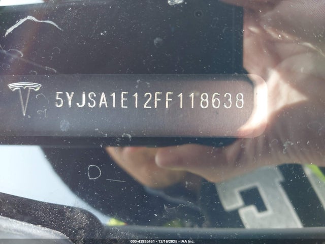 2015 TESLA MODEL S 5YJSA1E12FF118638 Photo 8