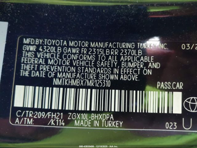 2021 TOYOTA C-HR NMTKHMBX7MR125310 Photo 8