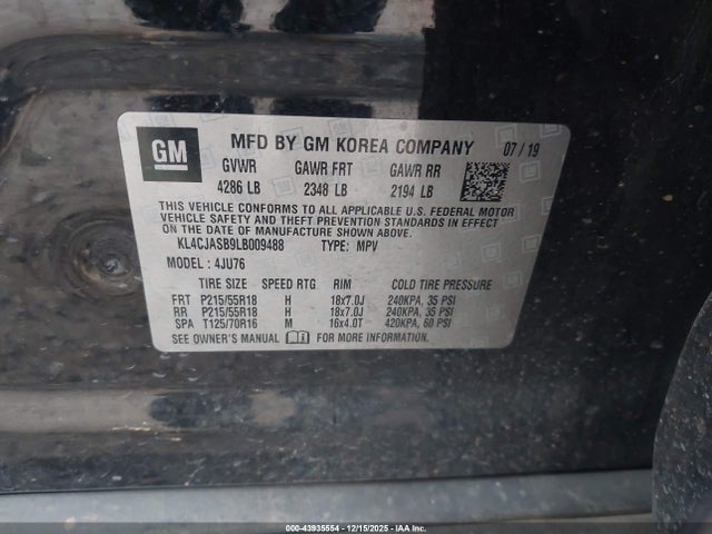Buick Encore Fwd Preferred 2020 KL4CJASB9LB009488 Image 9