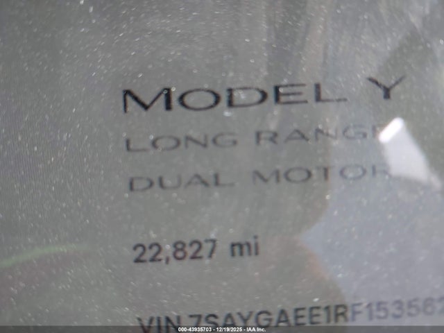 2024 TESLA MODEL Y 7SAYGAEE1RF153562 Photo 6