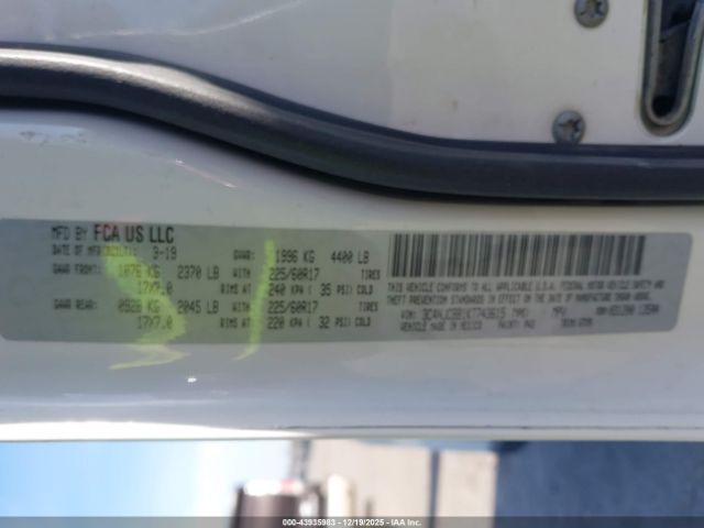 2019 JEEP COMPASS 3C4NJCBB1KT743615 Photo 8