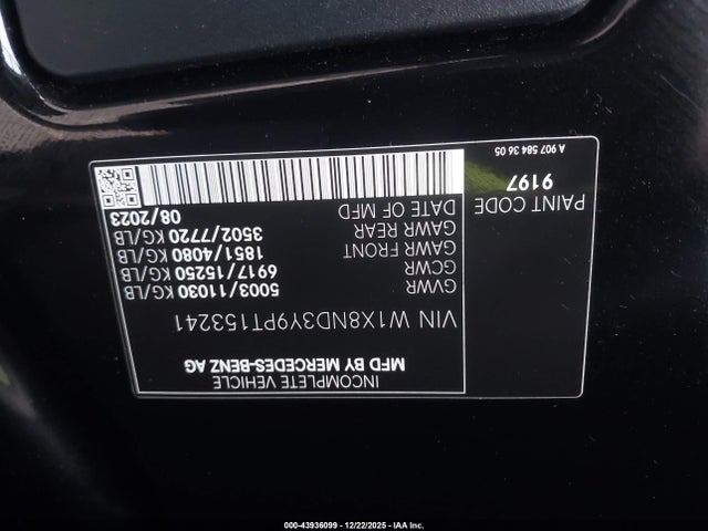 W1X8ND3Y9PT153241 Mercedes-Benz Sprinter 3500xd High Roof 4-cyl Diesel Ho
