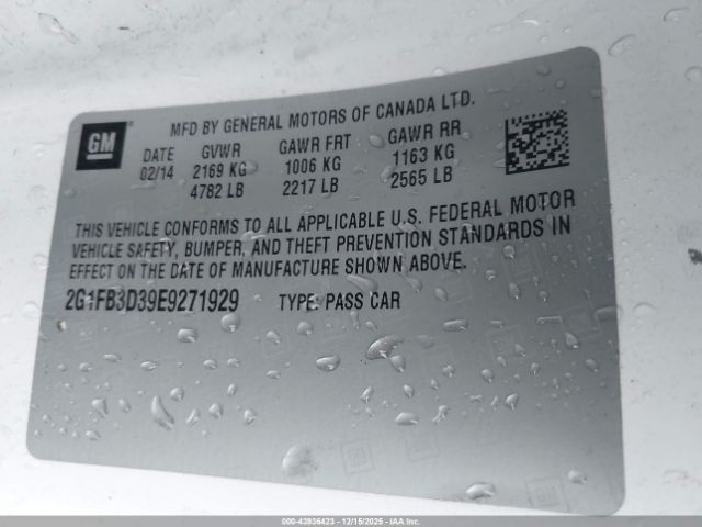 2014 CHEVROLET CAMARO 2G1FB3D39E9271929 Photo 8