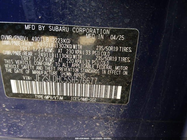 JF2SLDHC5SH576677 Subaru Forester Sport