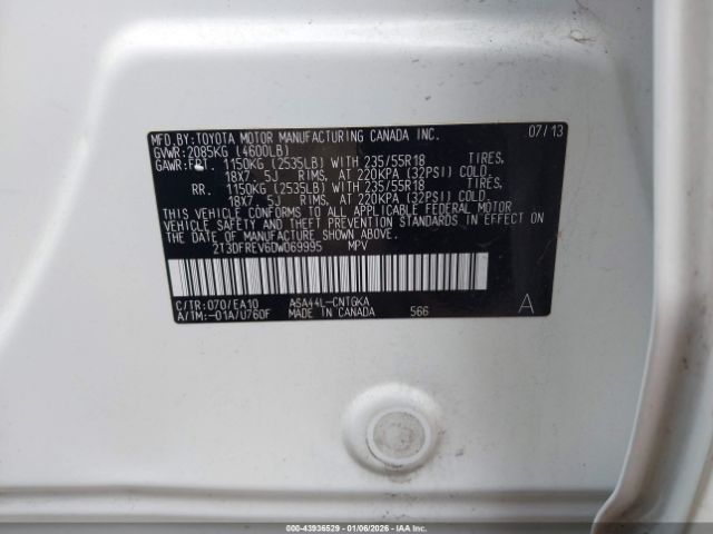 2013 TOYOTA RAV4 2T3DFREV6DW069995 Photo 8