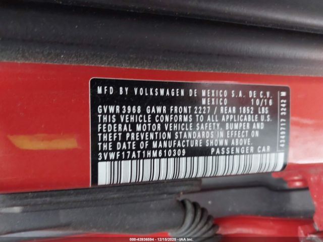 2017 VOLKSWAGEN BEETLE 3VWF17AT1HM610309 Photo 8